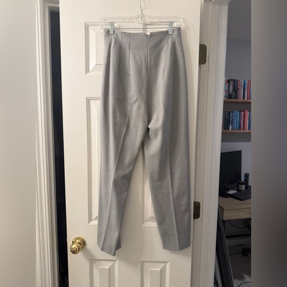 Zara Gray High-Waisted Trousers - Picture 2 of 7